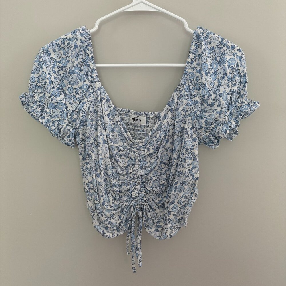 Cropped Floral Blouse